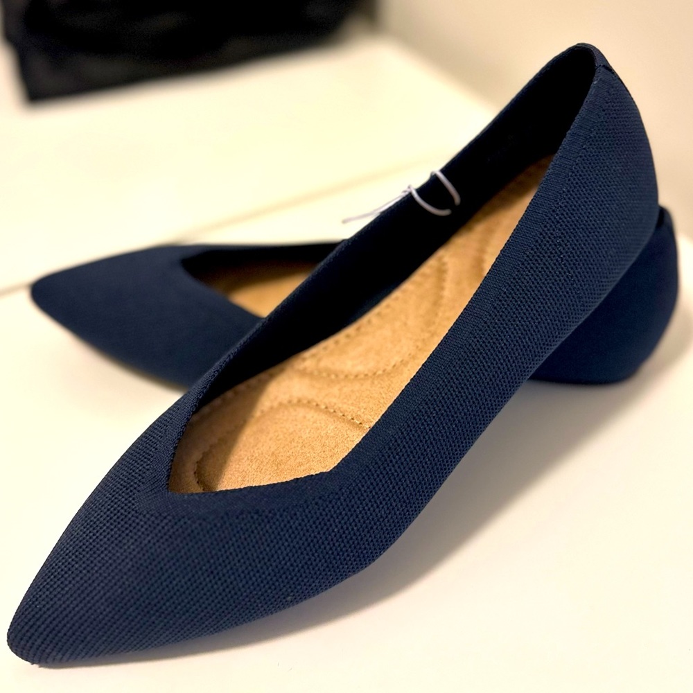 Old Navy Textured-Knit Pointy-Toe Ballet Flats, Women’s size 9, NEW